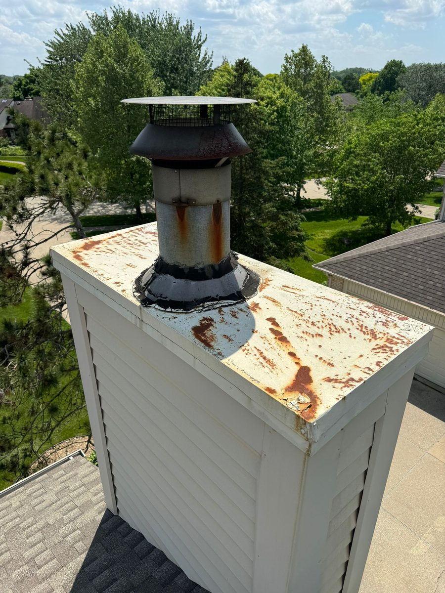Chimney before service