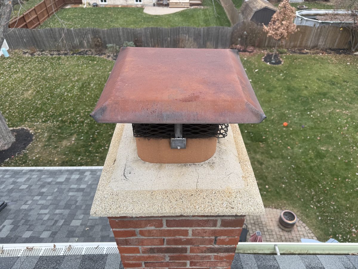 Chimney before repair